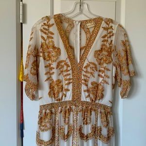 Alter’d States.  Long sheer dress w shorter under lining.